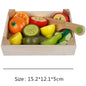 Wooden Fruit and Vegetable Pretend Play Set