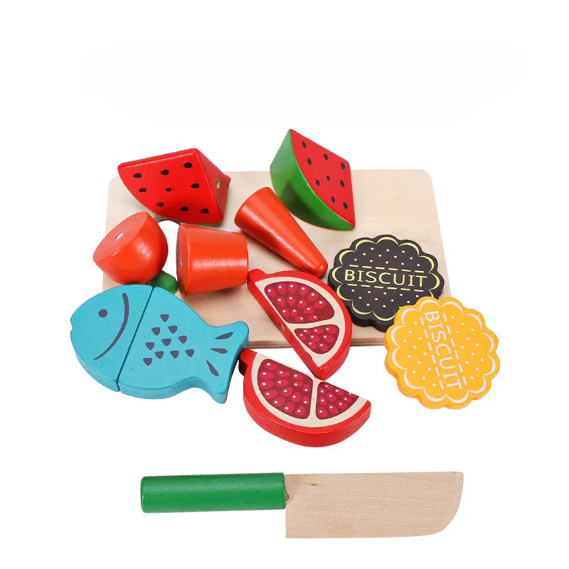 Wooden Fruit and Vegetable Pretend Play Set