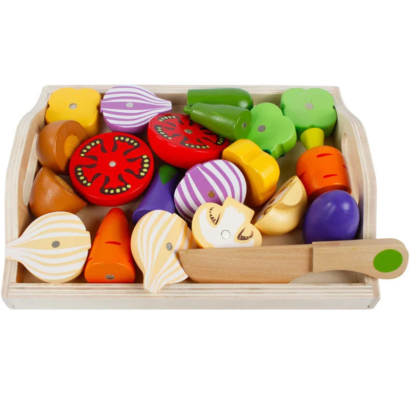 Wooden Fruit and Vegetable Pretend Play Set