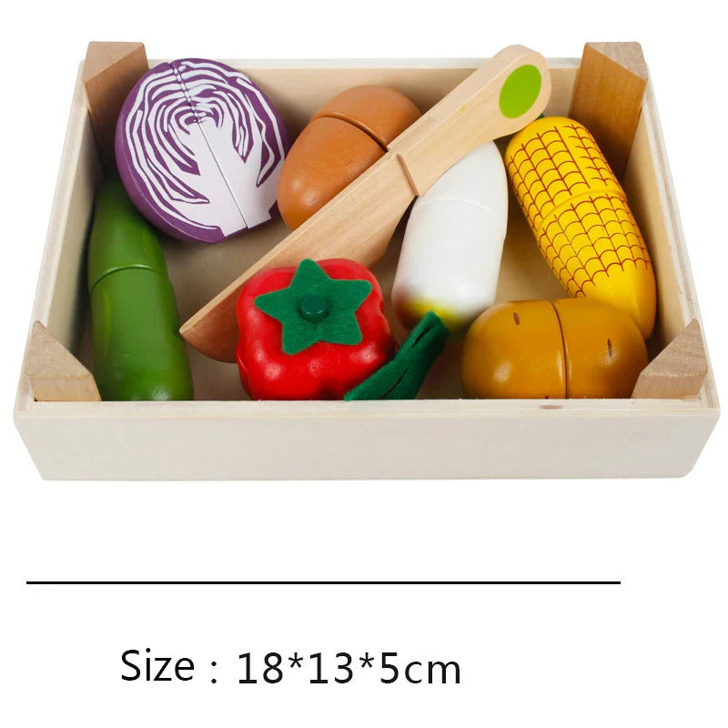 Wooden Fruit and Vegetable Pretend Play Set