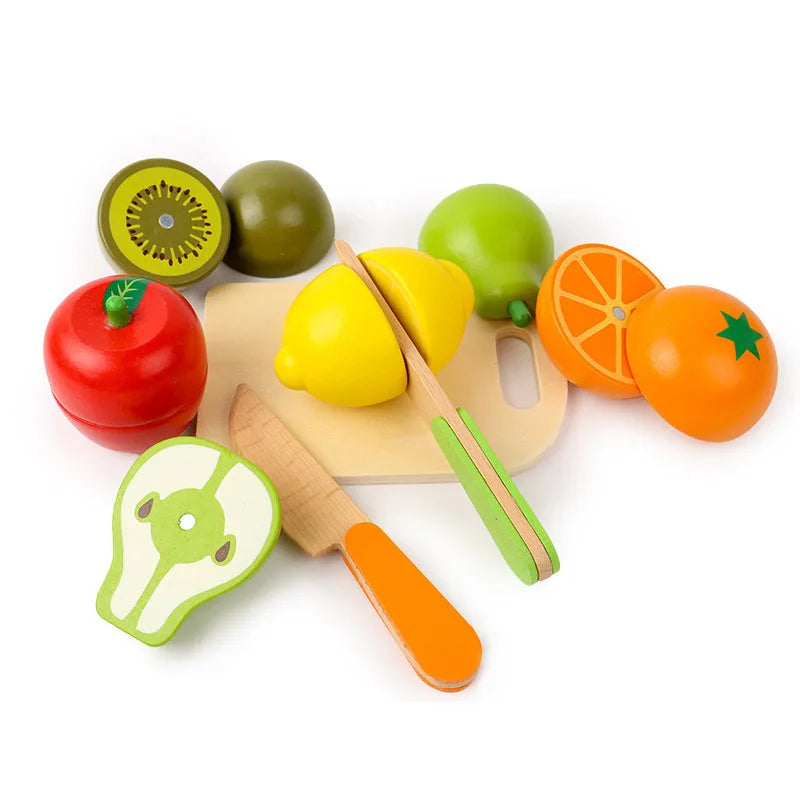 Wooden Fruit and Vegetable Pretend Play Set