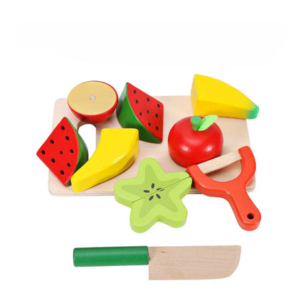 Wooden Fruit and Vegetable Pretend Play Set