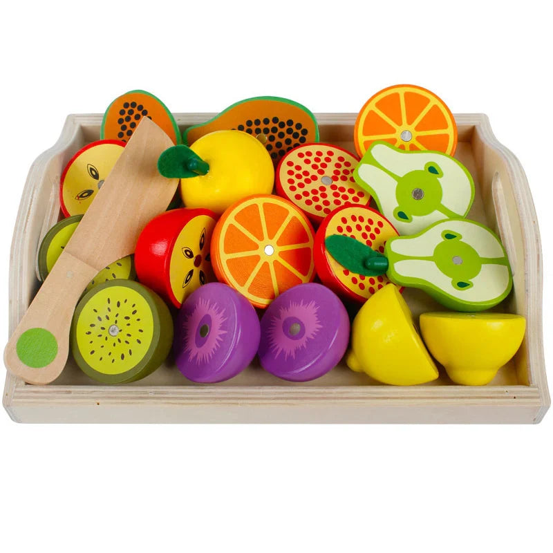 Wooden Fruit and Vegetable Pretend Play Set