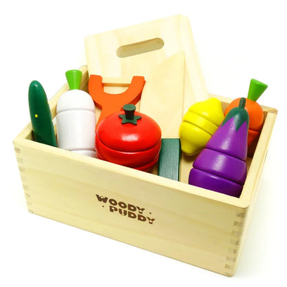 Wooden Fruit and Vegetable Pretend Play Set