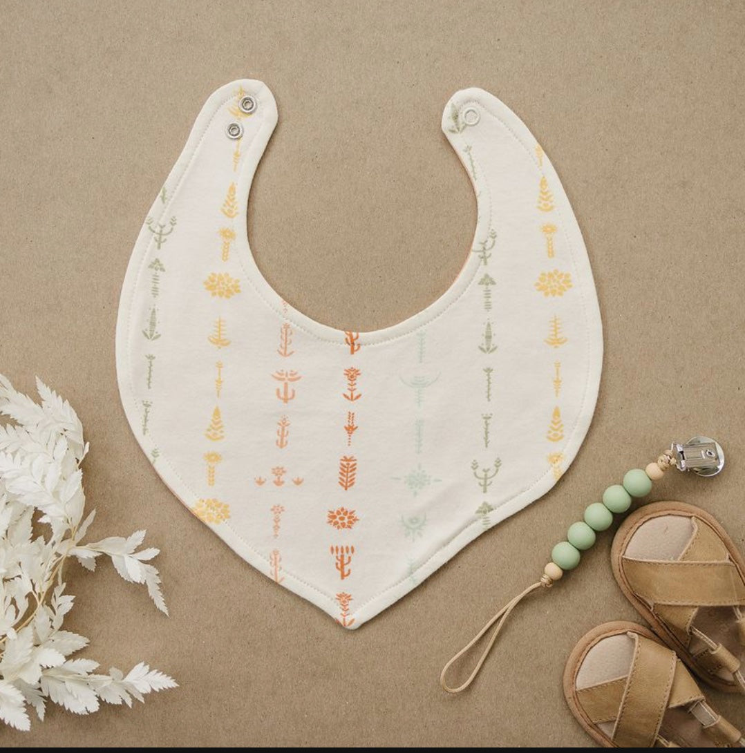 GOTS Certified Organic Cotton Bib - Boho Floral
