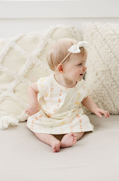 GOTS Certified Organic Cotton Dress w/ Bloomers - Boho Floral