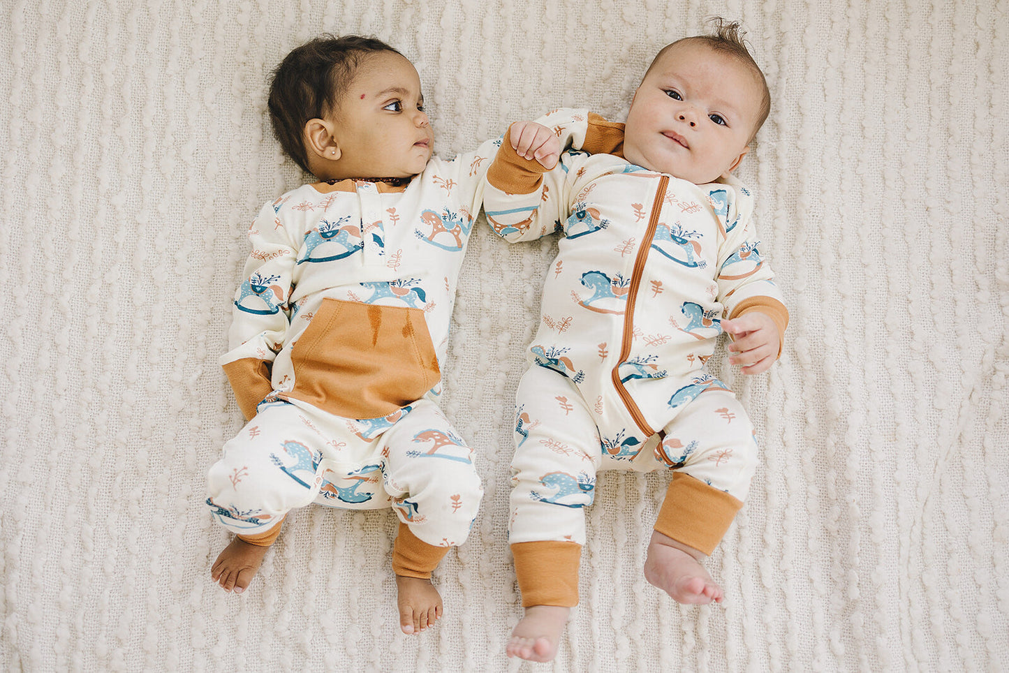 GOTS Certified Organic Cotton Zippy - Rocking Horse