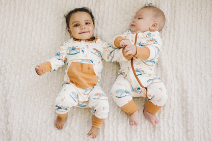 GOTS Certified Organic Cotton Playsuit - Rocking Horse