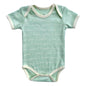 GOTS Certified Organic Cotton Short Sleeve Bodysuit - I Love You (Desert Green)