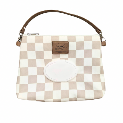 Wipes Clutch | Tan Check