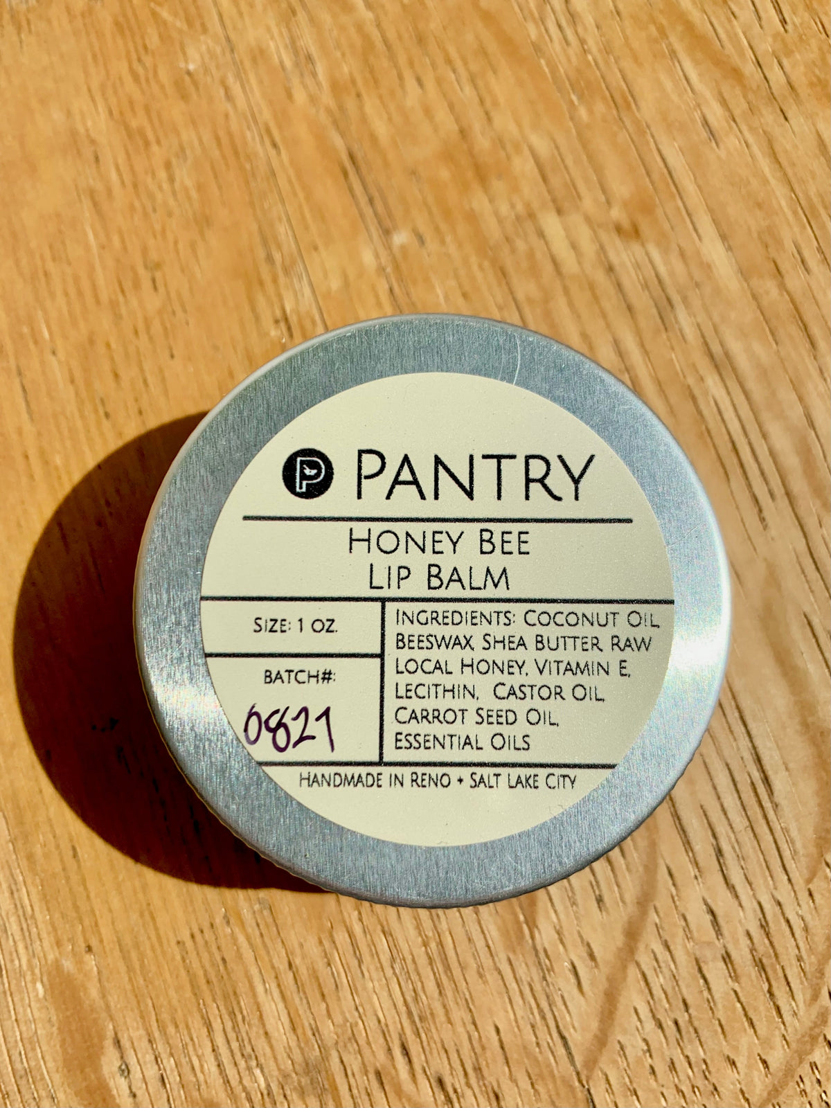 Honey Bee Lip Balm, 1 oz tin