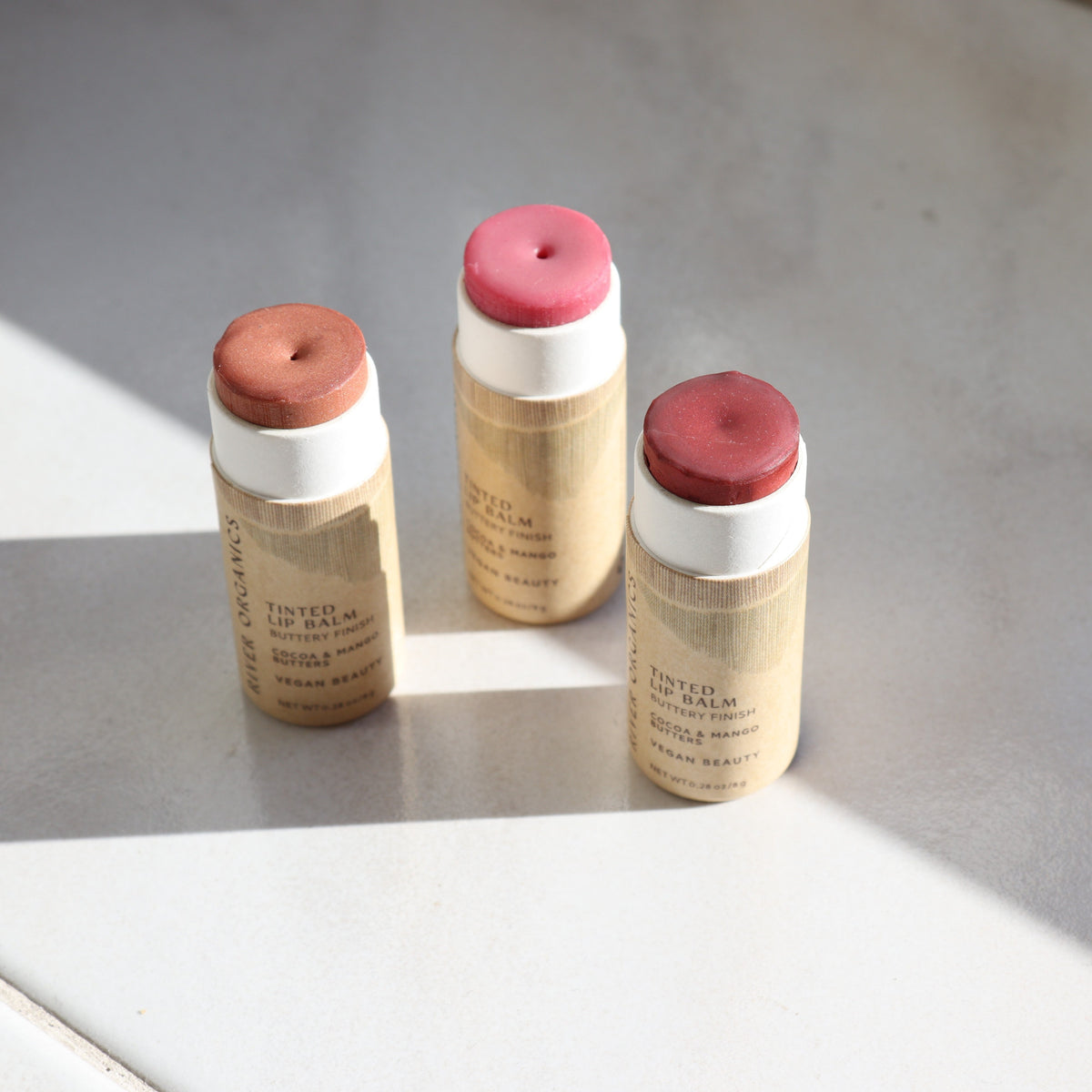 Set of 3 Tinted Vegan Lip Balms