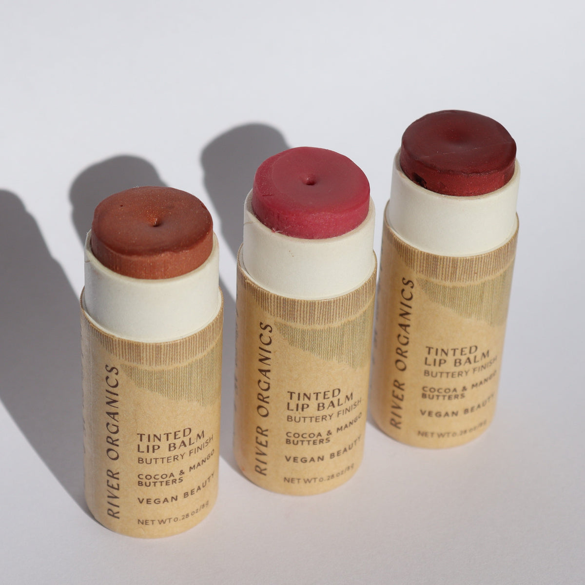 Set of 3 Tinted Vegan Lip Balms