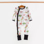 Black & Red Dinos All-Stars Organic Cotton Kids Pajamas