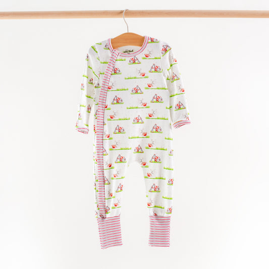 White Bulldog Mascot Mania Organic Cotton Kids Pajamas
