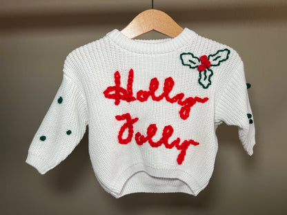 Holly Jolly Christmas Sweater for baby