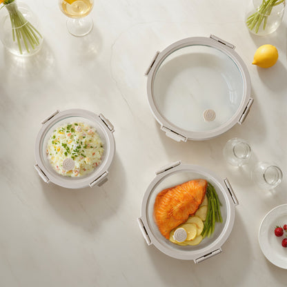 Round Glass Container Set