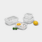 Glass Container w/ Silicone Wrap Set
