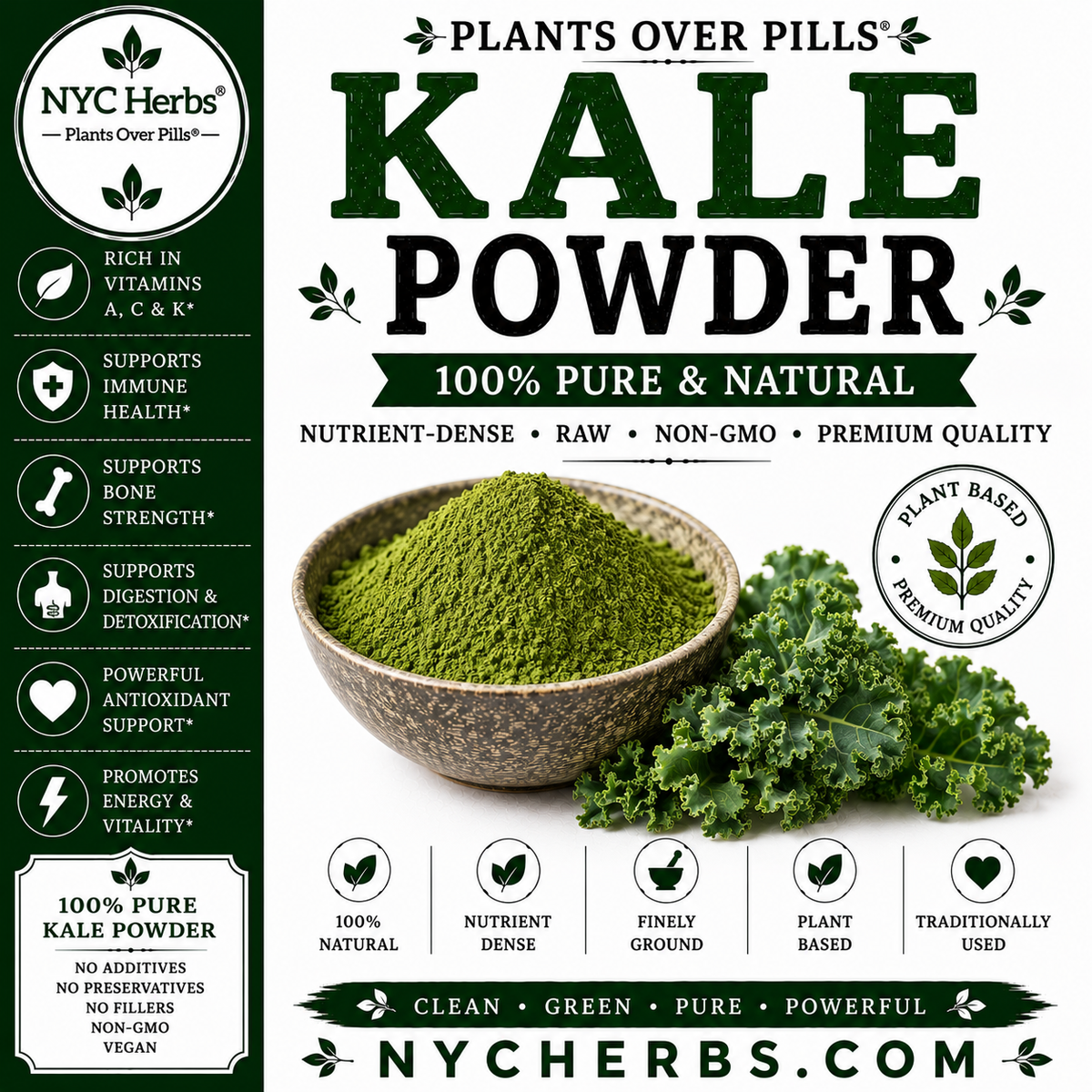 Kale | Nutrient-Dense Superfood & Detox Green