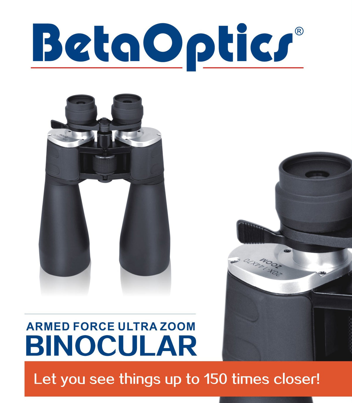BetaOptics 144X Armed Force Ultra Zoom Binocular