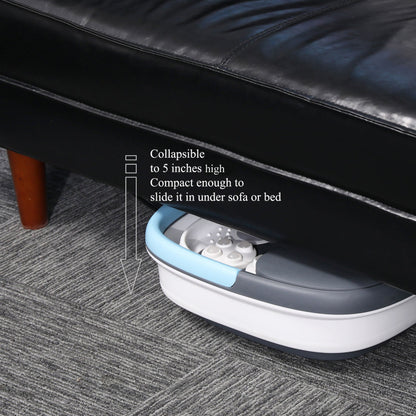 Carepeutic Deluxe Automatic Foot Spa Massager with Remote and Red Light Therapy
