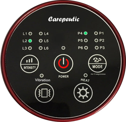 Carepeutic Acupressure Warming Hand Massager with Pulse Vibration, Kneading Massage, for Home or Office or On the Go