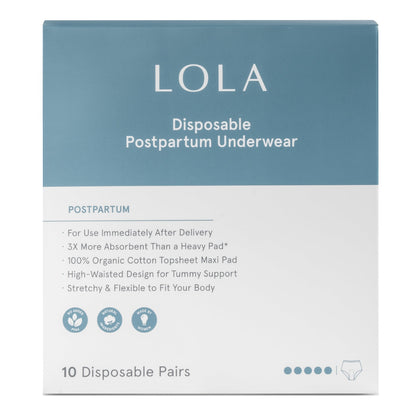 Organic Disposable Postpartum Underwear