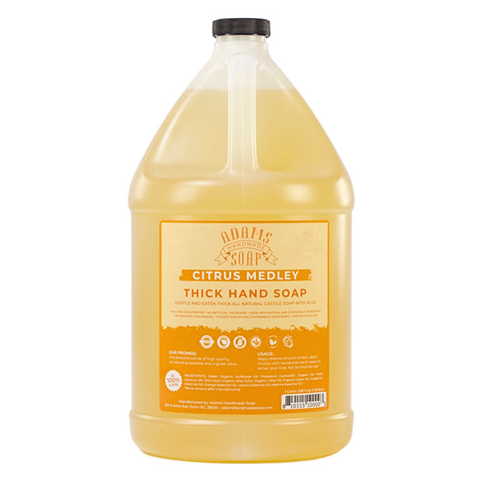 Organic Citrus Castile Soap – Thick, Concentrated & Eco-Friendly | Made in USA | Vegan, Non-Toxic, Multi-Purpose Hand Soap with Aloe & Essential Oils