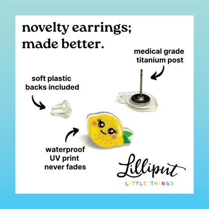 Lilliput Little Things - Fleur de Lys Helmet Earrings // NOLA