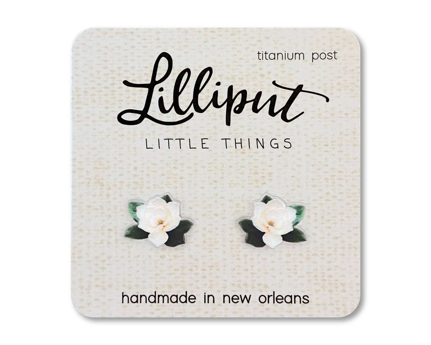 Lilliput Little Things - Southern Magnolia Earrings