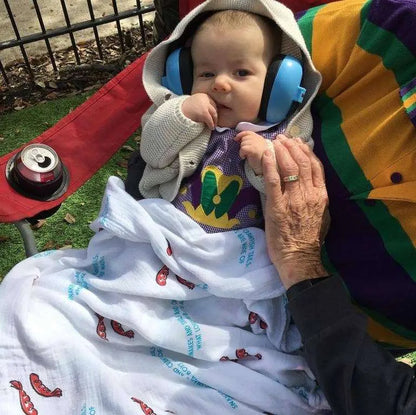 Little Hometown - Louisiana Boy Swaddle Set