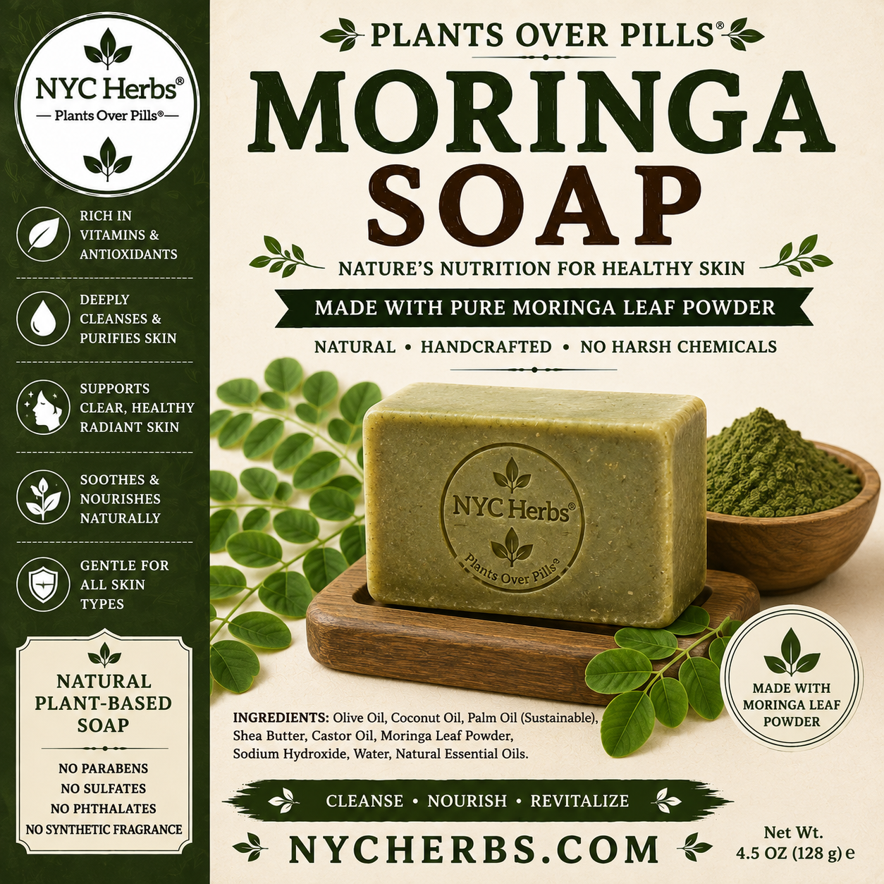 Moringa Soap 5 oz