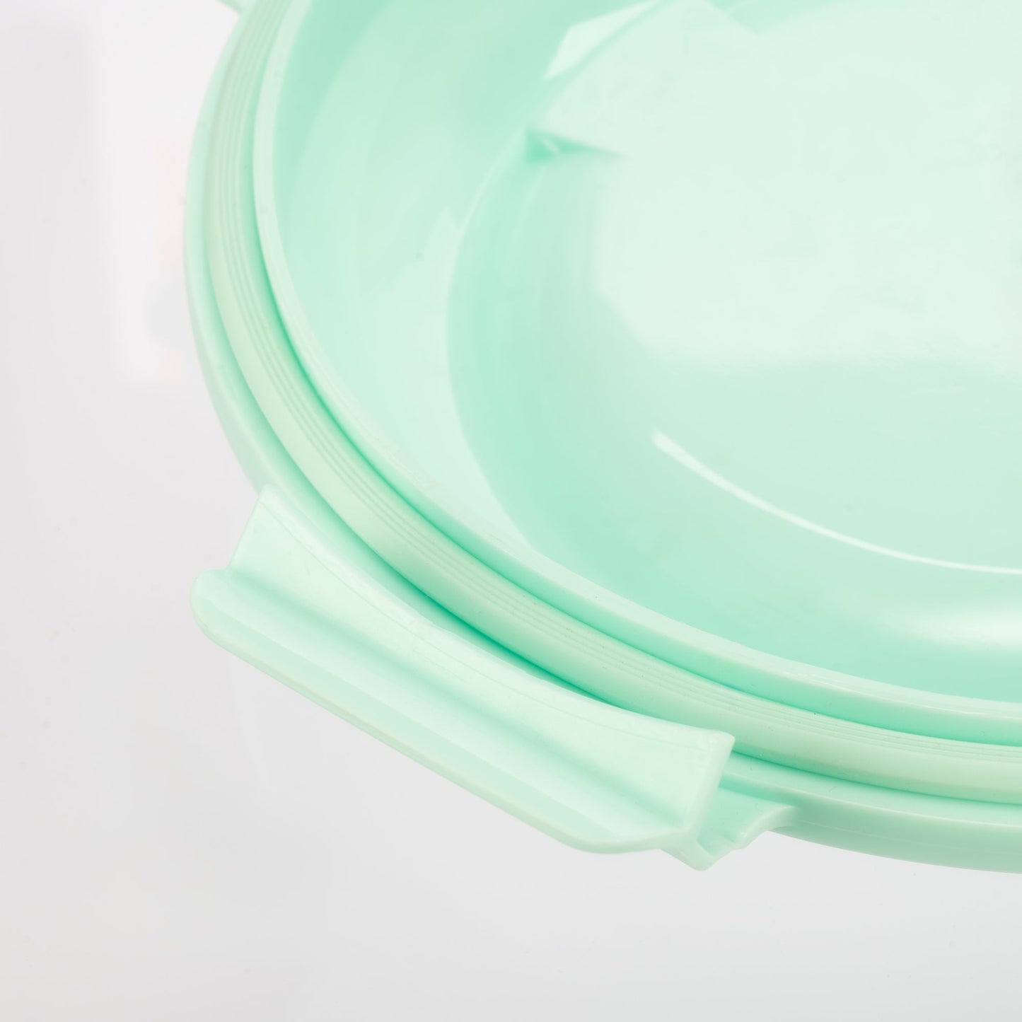 Borosilicate Glass Mixing Bowl Set- Diamond Blue (W/ Handle)