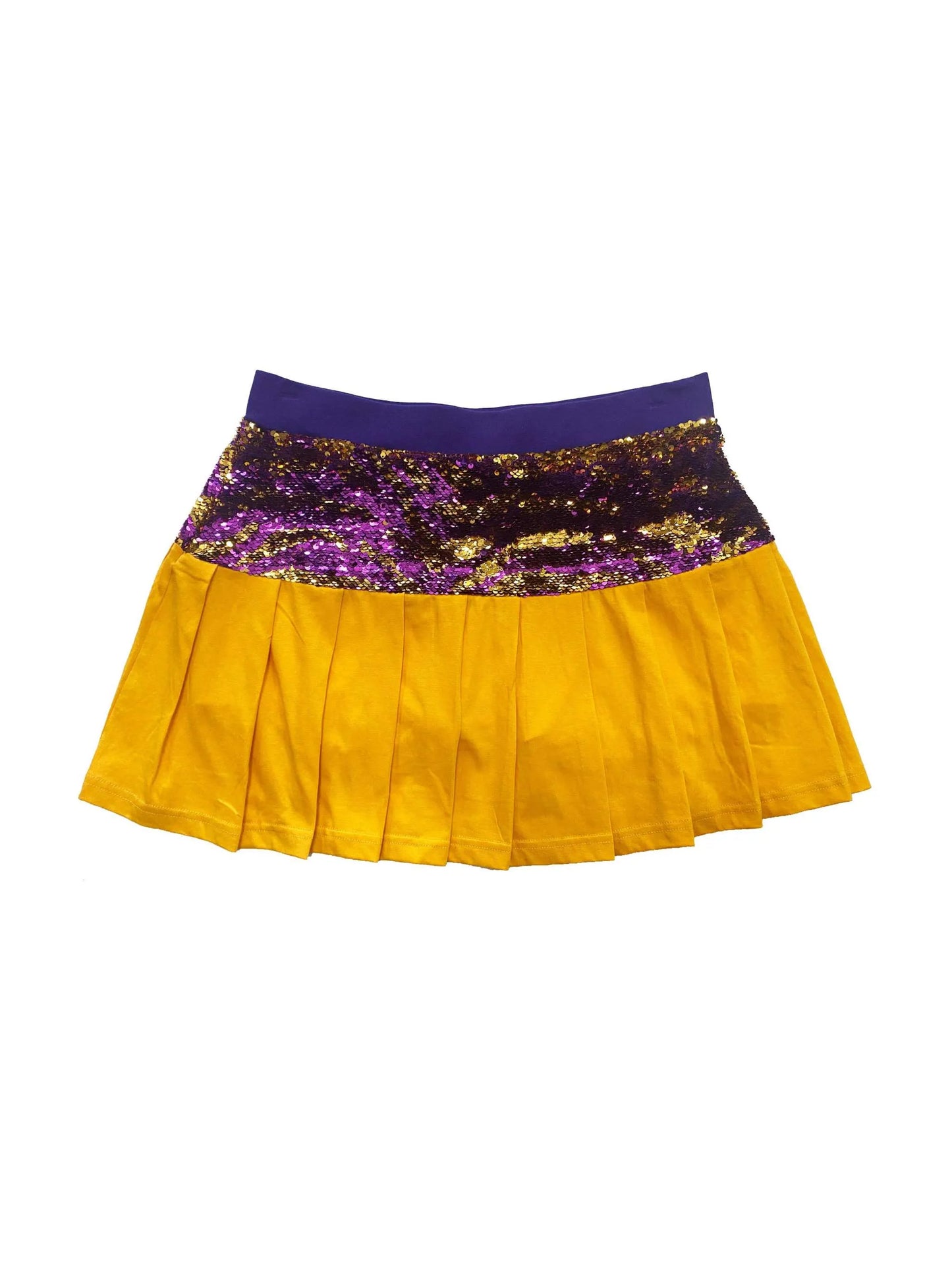 Mardi Gras Creations - Purple and Gold Youth Skort