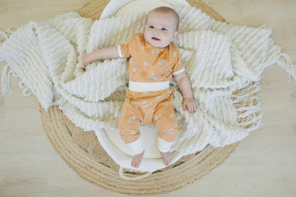 GOTS Certified Organic Cotton Short Sleeve Bodysuit - Magical Moth