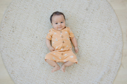 GOTS Certified Organic Cotton Short Sleeve Romper - Magical Moth