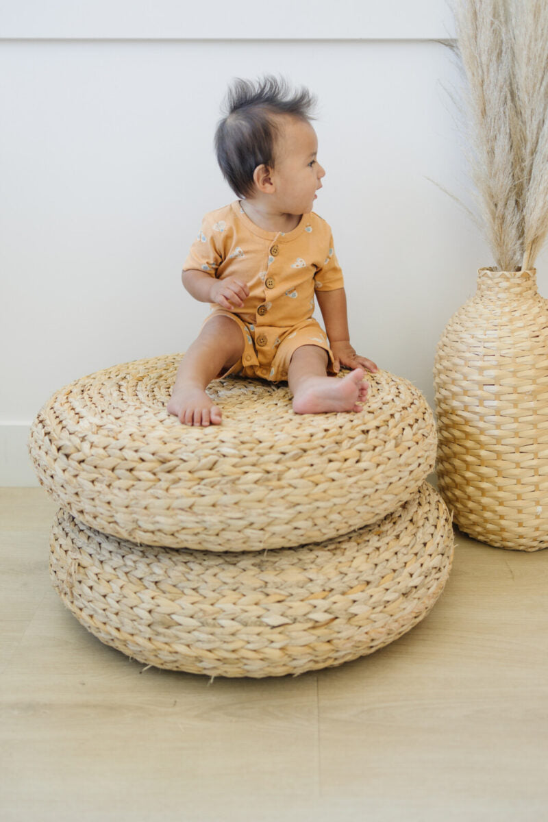 GOTS Certified Organic Cotton Short Sleeve Romper - Magical Moth