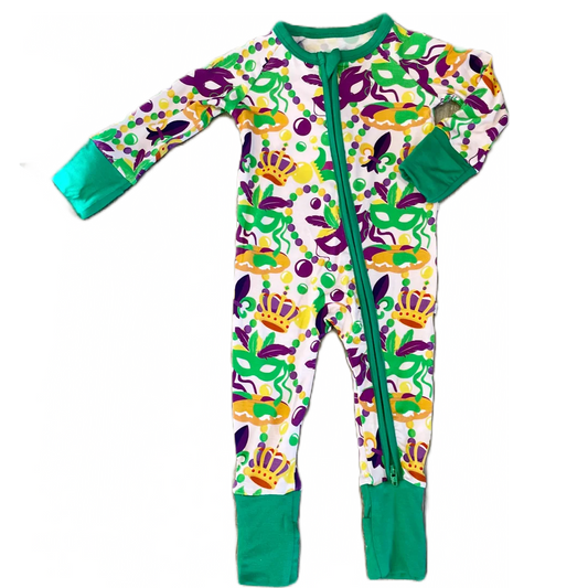 My Hometown Baby - Throw Me Something Mister! Premium Bamboo Mardi Gras Zippy