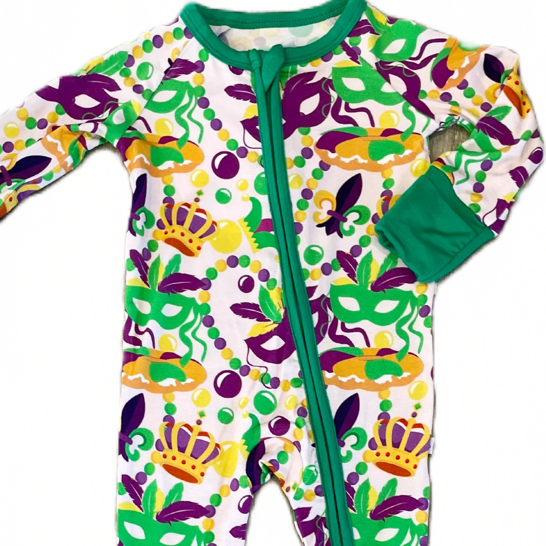 My Hometown Baby - Throw Me Something Mister! Premium Bamboo Mardi Gras Zippy
