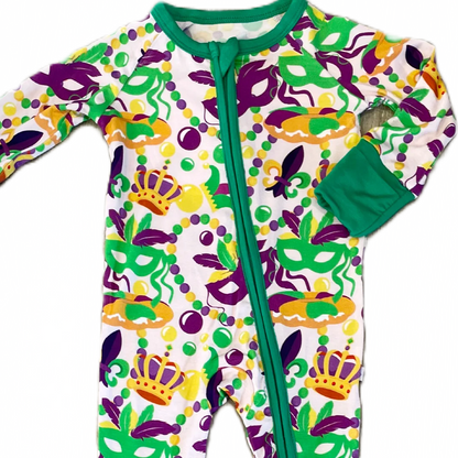 My Hometown Baby - Throw Me Something Mister! Premium Bamboo Mardi Gras Zippy
