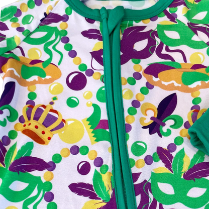 My Hometown Baby - Throw Me Something Mister! Premium Bamboo Mardi Gras Zippy