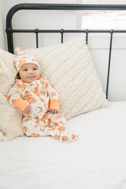 GOTS Certified Organic Cotton Zippy Footed - Mystic Serpent