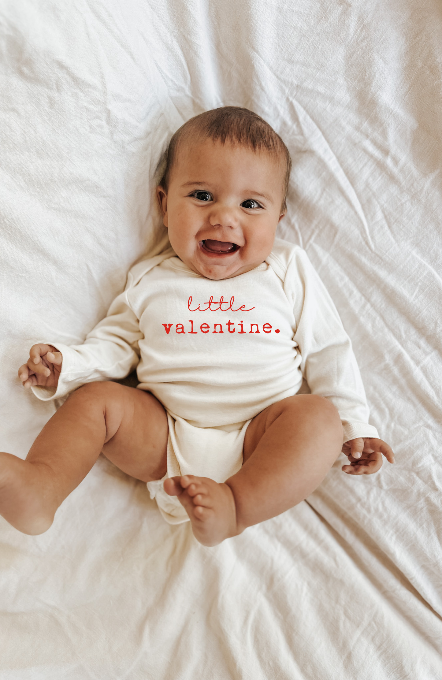 Little Valentine Organic Baby Bodysuit Long Sleeve