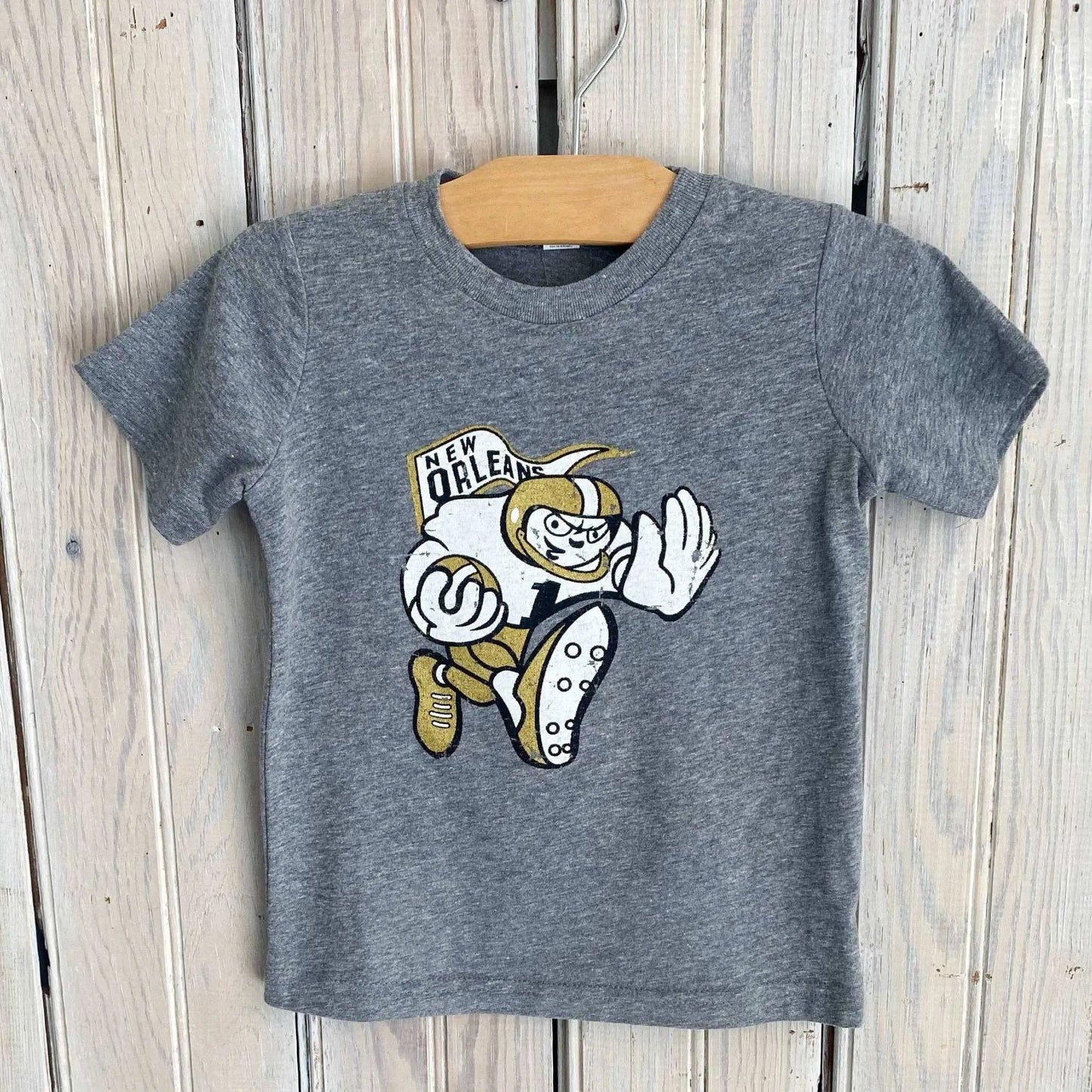 Nolaverse - Retro Player Kids Tee-grey