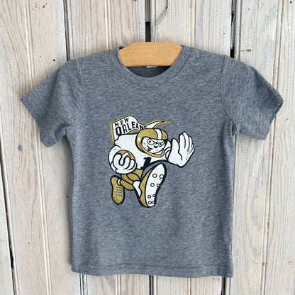 Nolaverse - Retro Player Kids Tee-grey