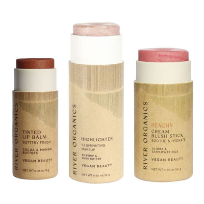 Lip + Highlighter + Blush Set