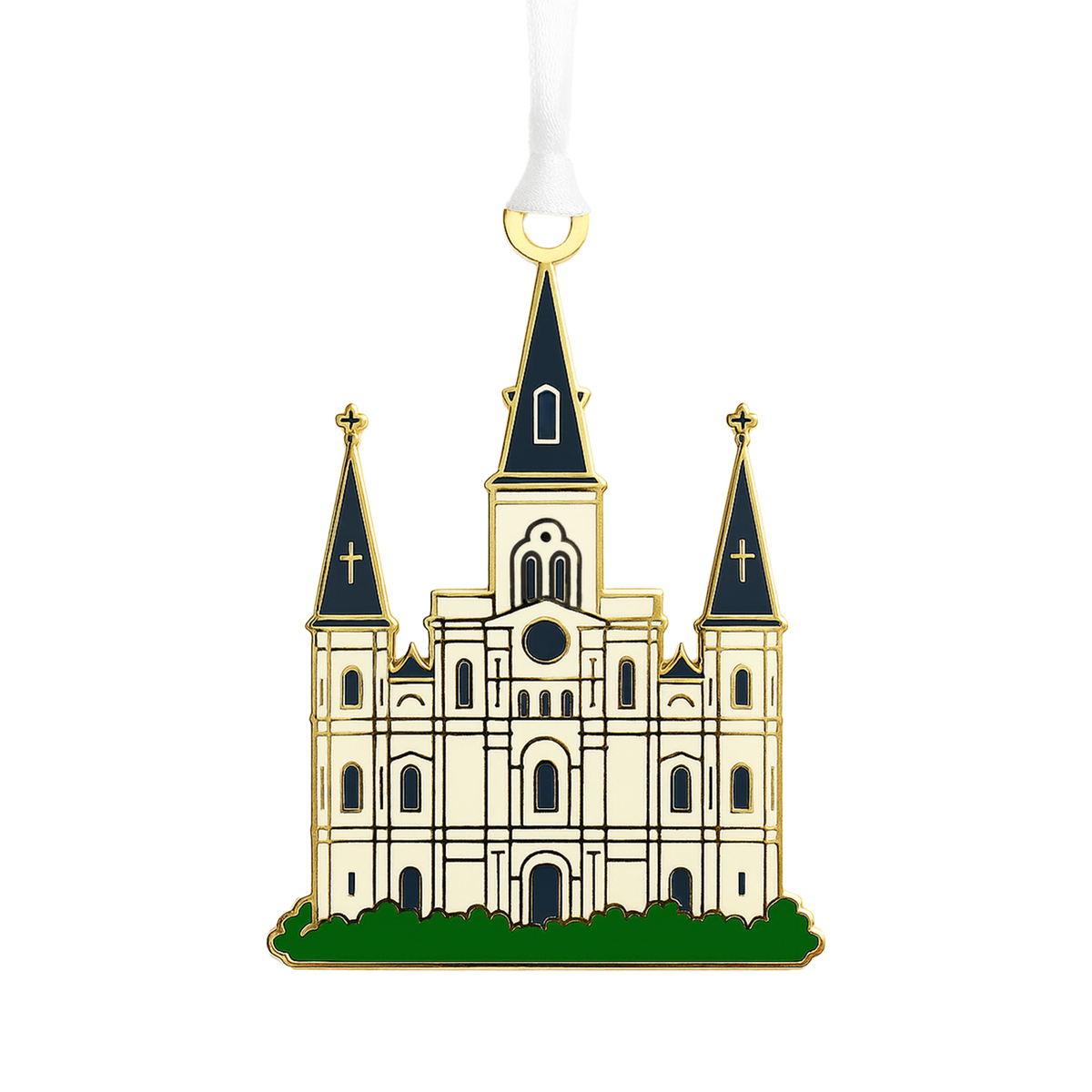 Cathedral Enamel Ornament