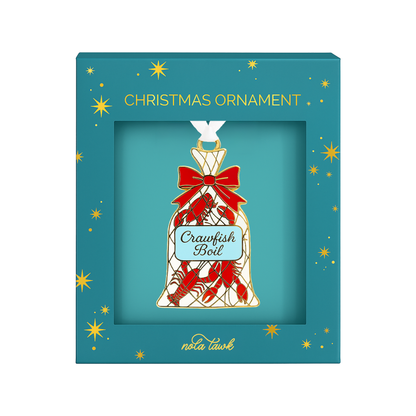 Crawfish Boil Enamel Ornament