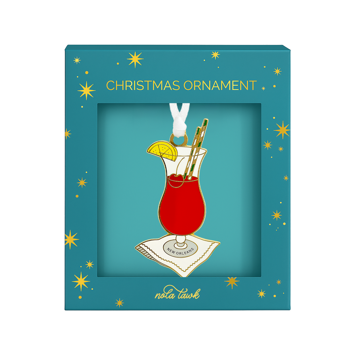 Hurricane Enamel Ornament