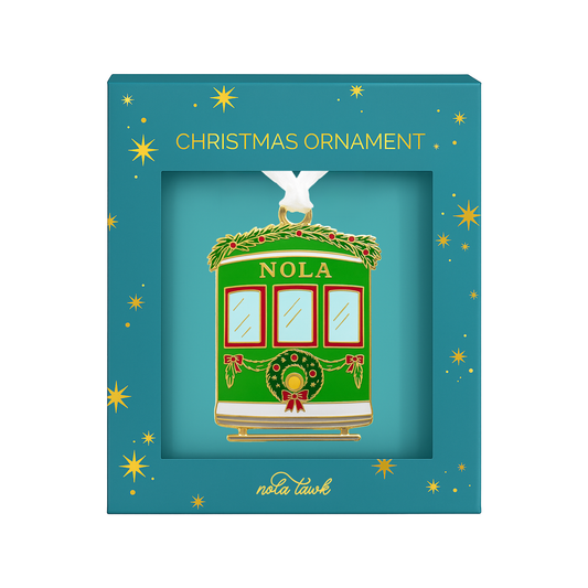 Streetcar Enamel Ornament